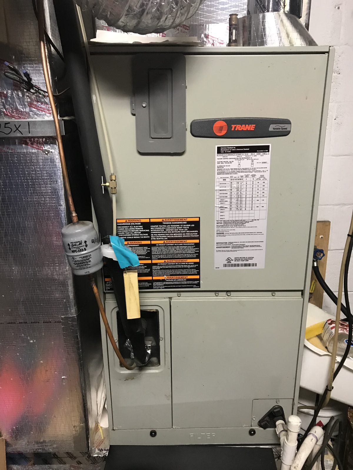 Trane variable-speed air handler